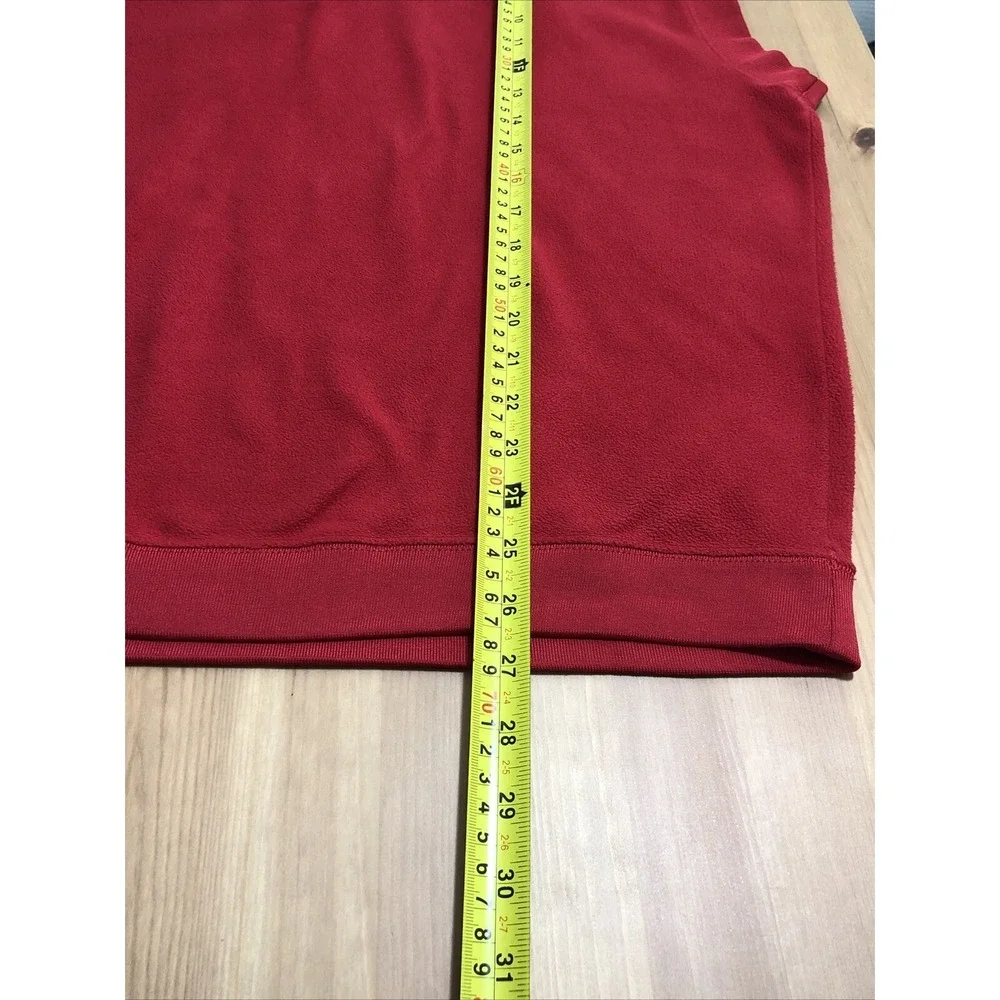 Maryland Terrapins Sweater Vest Mens Large Red Under Armour Fleece Script Terps